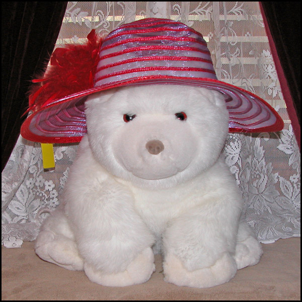 This wide brim hat in red and red wide brimmed hat. This wide brim hat in red and